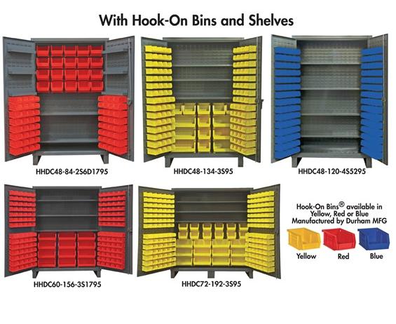 Heavy Duty Storage Cabinets With Hook On Bins